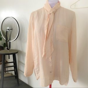 Eileen Fisher - Silk blouse with neck bow